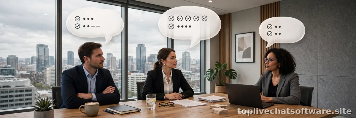 Speech bubbles showing prepared answers ready for customer questions