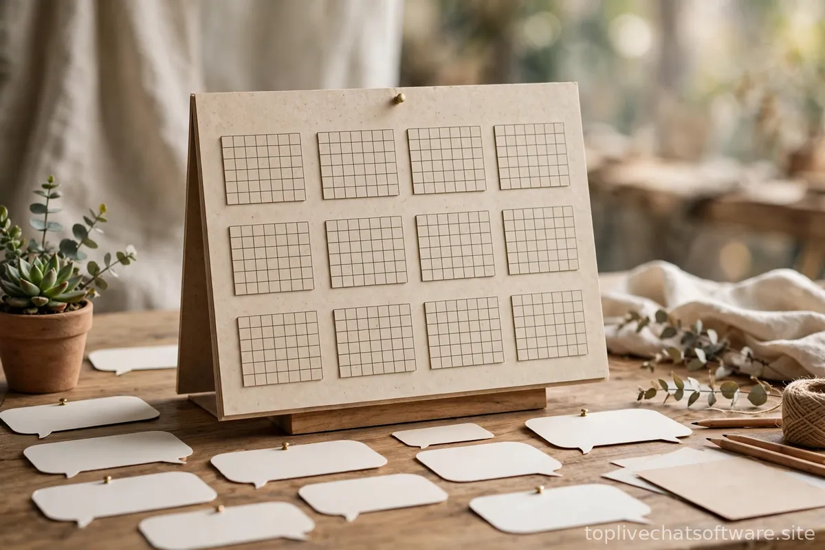 A 2026 calendar on a desk surrounded by floating chat bubble graphics.